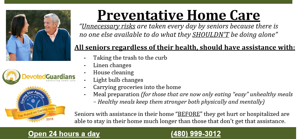 Preventative Home Care Can Keep Seniors in Their Own Homes Longer